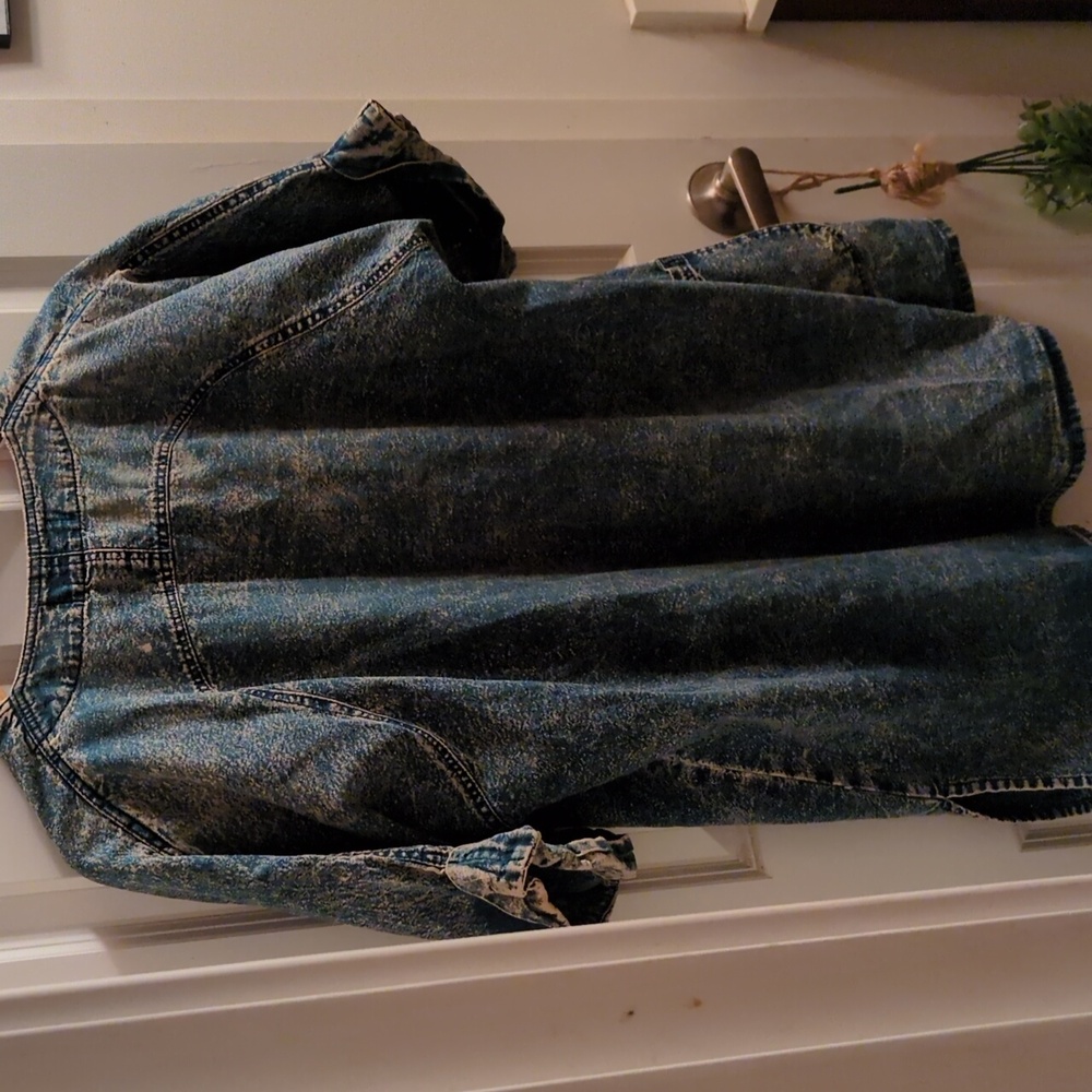 80s Denim Jacket with Embellishments - Picture 3 of 3